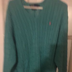 Polo Ralph Lauren Cable Knit v neck  sweater